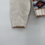 Beldoch Popper Vintage Floral Granny Chic Knit Cotton Sweater Size Medium Black Photo 2