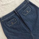 Lands' End Blue Pencil Skirt Knee Photo 3