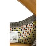 Anthropologie Sweater Yellow Maple Striped Pleated Belt Pocket Taupe XS Cardigan Photo 7