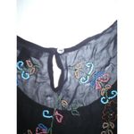 True Religion New $178 Womens Designer  Black Top Short Sleeve Beaded NWT XS Photo 3