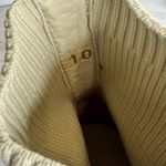 Everlane  Glove Boot ReKnit Ankle Boots Womens Size 10 Cream Ribbed Block Heel Photo 10