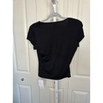 Cammense Black Fitted Top Stretch Short Sleeve Casual Tee Shirt Size L Size L Photo 4