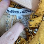 Floral Mustard Dress Yellow Size XL Photo 3