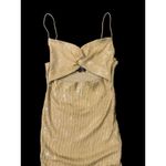 Retrofête Sariah Sequin Midi Dress Nude Size Medium NWT Gold Photo 5