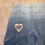 Betty Boop  Women's Cropped Jeans - Blue with Red Accents Photo 4