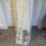 Bridal Wedding Bachelorette Jumpsuit with Lace US 10 White Photo 11