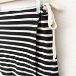 Kirious | Black Cream Striped Skirt Shorts Skort Side Tie Waist | Size Large Photo 1