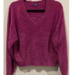 Splendid Fuzzy Crop Dolman Magenta Sweater Photo 1
