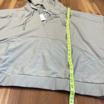 Heyson Oversized Short Sleeve Banded Waist Hooded Pullover Sweatshirt V Neck 1X Tan Photo 4