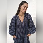 Daughters Of India Poet Maxi Dress In Sapphire Blue Size L Photo 4