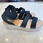 Dolce Vita‎ Lury Espadrille Wedge Sandal Black Beachy Boho Casual Size 10 Photo 1