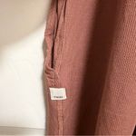 Vuori  Mudra Pose Jumpsuit in Chestnut Style VW491 Wide Leg Rib Knit Size Small Photo 3