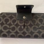Coach Madison Op Art Wallet Black/Pink Slim Horse & Carriage Photo 6