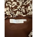 ASTR  The Label Brown White Floral Cowl Midi Dress Size Small Photo 4