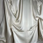 Theory  Cream Twist Blouse in Satin Size 6 Photo 9