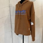 Carhartt New Size Small Brown Hoodie TENCEL™ Series Loose Fit Graphic Sweatshirt Photo 4