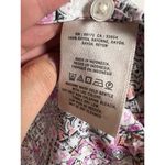 Maeve Anthropologie Islet Boho Print Long Sleeve White Pink Button Up Top Size M Photo 2