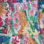 Old Navy Womens Pastel Floral Mini Dress Size Large Linen Blend cami Sundress Photo 15