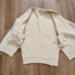 Free People  Nightingale Cardigan Chunky Knit Cream Cardigan Sweater XS Oversize Photo 2