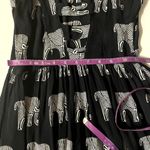 Topshop Black Elephant Print Bar Back Mini Dress Size 2 EUC Photo 7