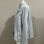 COS  blue striped collared button up shirt Photo 9