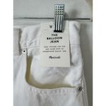 Madewell NWT  The Ballon Jeans Size 26 Tile White Wide Leg Denim Photo 7