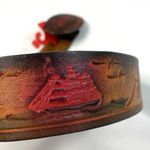 Levi's Levi’s Hand Tooled Hand Painted Leather Belt Photo 5