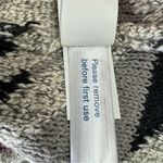 Lucky Brand Long Gray Black Purple & Yellow Aztec Design Open Front Cardigan M Photo 12