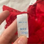 Bob Mackie Vintage 90s NWT for Glydons Red Lace Lingerie Slip Dress Size Medium Photo 9