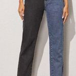 SheIn Two Tone Mom Jeans Photo 0