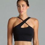 kira grace victoria strappy crop top sports bra black Photo 0