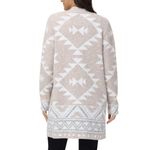 Frye NWT  Ladies' Patterned Cardigan Sweater Oatmeal Combo M Photo 3