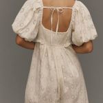 Anthropologie Pilcro Puff-Sleeve Eyelet Playsuit/Romper, Size XS Photo 3