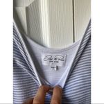 Feel the Piece  blue & white stripe V Neck Summer Dress Photo 4