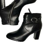 Ralph Lauren Like New RL Laletta Black Leather Italian High Heel Ankle Booties Photo 0