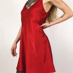 Vintage Satin Chemise Slip Dress in Red | Size S Photo 2