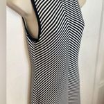Commence NWT Commense Contrast Trim Stripe Knit Black And White Dress Size Large Photo 4