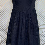Anthropologie Moulinette Soeurs Dress Lace Crochet Strapless Black Size 6 Photo 0