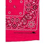 New Hot Pink Paisley Print Bandana Pocket Square Kerchief Hankie Pink Photo 1