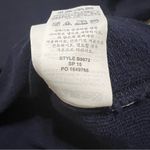 J.Crew  navy blue luxe cropped sweatshirt with bracelet length sleeves, size XXS Photo 4