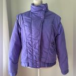 Vintage ‘80s Skyr Purple Full Zip Insulated Puffer Ski Jacket Size 10 Photo 0
