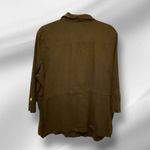 Sag Harbor Woman‎ Linen Blend Black Button Photo 2