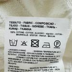 Emporio Armani White Sweater Size Medium Chevron Texture Crewneck Cotton Summer Photo 7