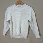 Sunday Best Aritzia Off White Cable Knit Fisherman Sweater Sz XS City Preppy EUC Photo 0