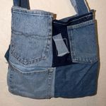 Handmade  possibly vintage Denim and Plaid Women's Crossbody Bag Photo 3