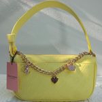 Juicy Couture  Shoulder Bag $79 Yellow New Collection Pendants Chain NWT Photo 0