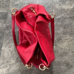 Coach Phoebe Red Pebbled Leather Shoulder Bag Purse Gold Hardware Photo 9