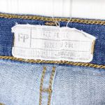 Free People  Ripped Busted Knee Skinny Jeans Dark Wash Denim High Waisted 28 Long Photo 3