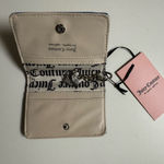 Juicy Couture Blue Leather Key Card Holder with Embossed Design Photo 3