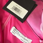 Mac Duggal Pink One Shoulder Puff Sleeve Ruched Dress 55971 Women’s Sz 12 Photo 7